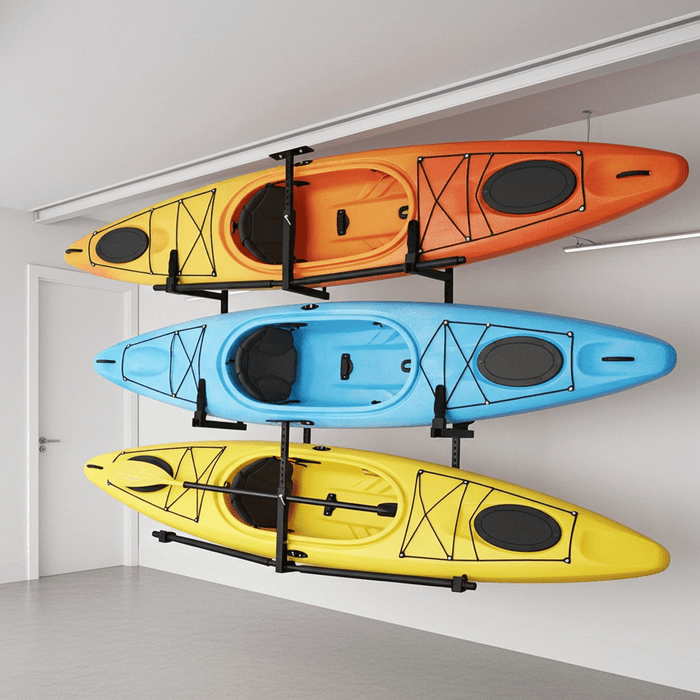 Adjustable Ceiling Kayak Rack for Secure 2 Boat Storage - Monsta Online