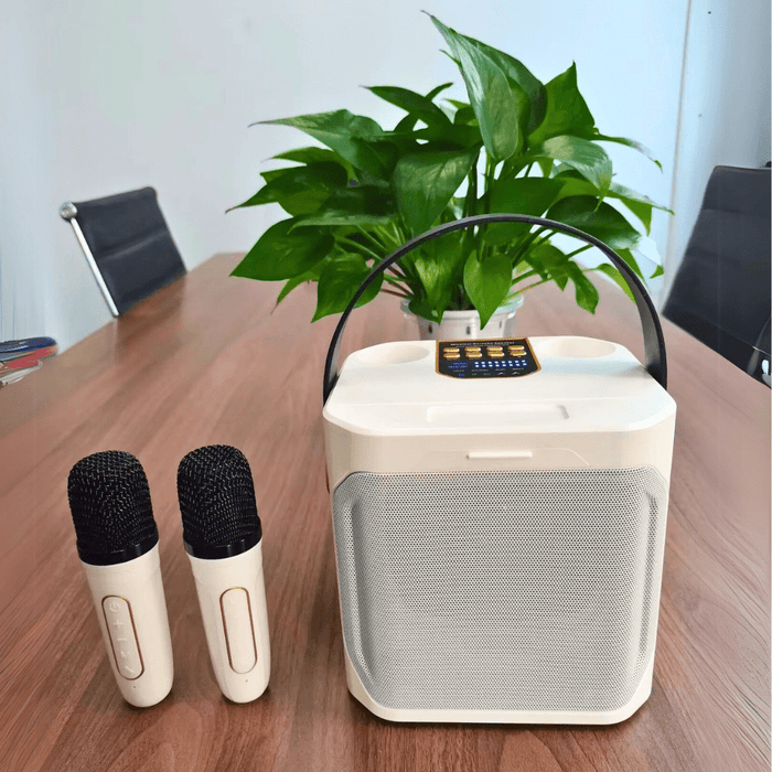 Portable High - Power Karaoke Party Speaker with 360° Stereo and Dual Mics - Monsta Online