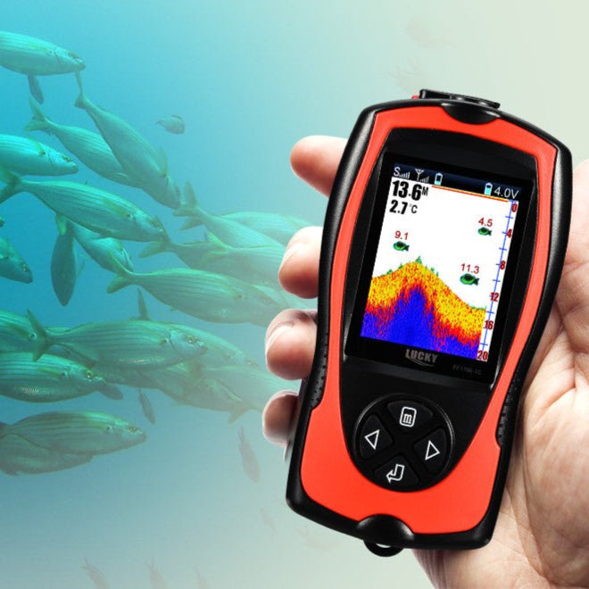 Fish Finder PRO – Portable Sonar Depth Finder With 2.4” Display - 147ft Depth Range - Monsta Online