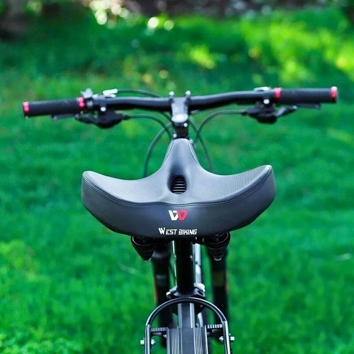 Extra Wide Memory Foam Bike Seat – Ergonomic, Pain - Free Comfort - Monsta Online