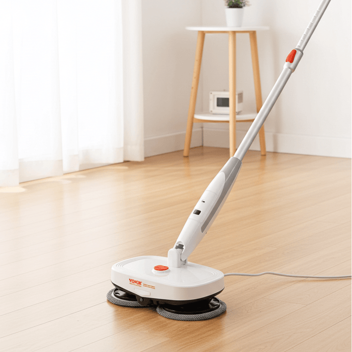 Cordless Electric Spin Mop with Water Spray and LED Light - Monsta Online