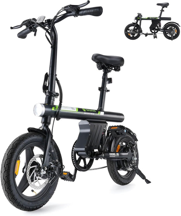 500W Folding Electric Bike for Teens & Adults – 20MPH with Smart Uphill Assist - Monsta Online