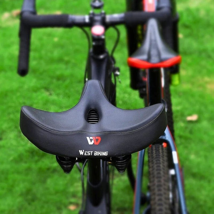 Extra Wide Memory Foam Bike Seat – Ergonomic, Pain - Free Comfort - Monsta Online