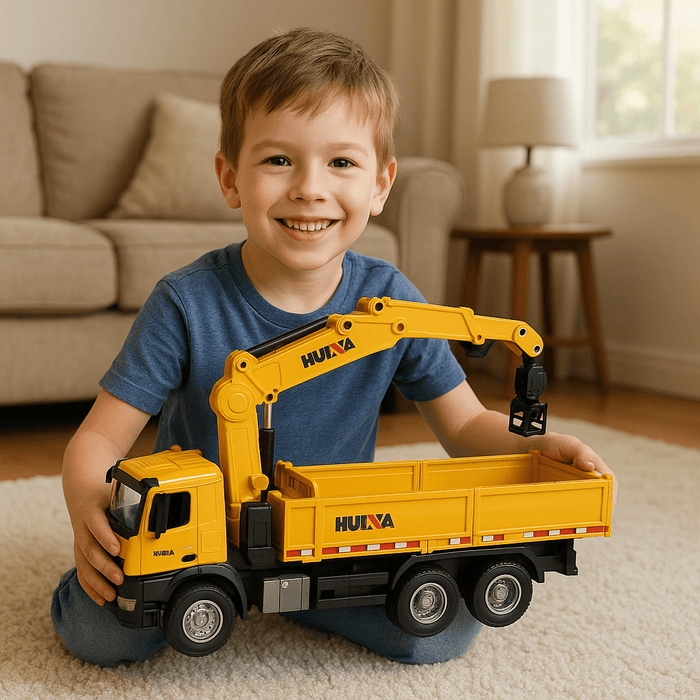 1:14 Scale 26CH Metal RC Crane Dump Truck – Remote Control Construction Toy for Kids - Monsta Online