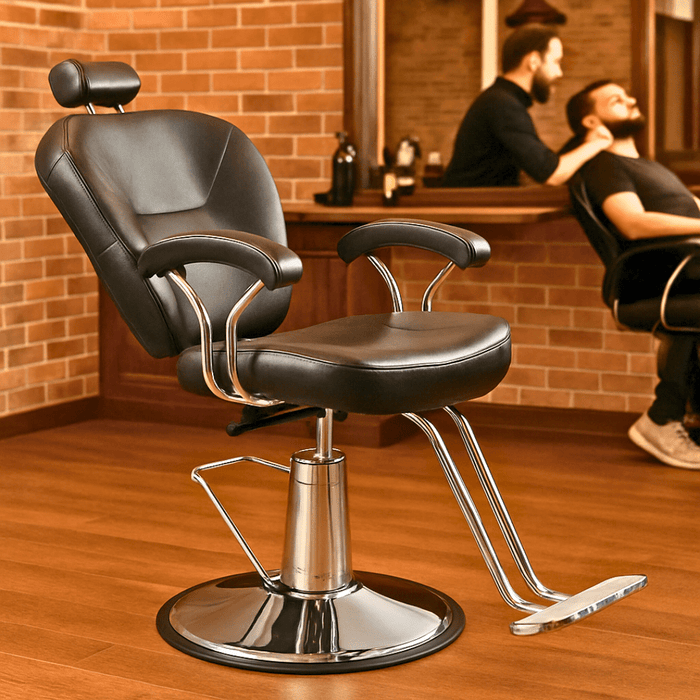 Professional 360° Reclining Barber Chair with Hydraulic Lift for Styling and Shampoo - Monsta Online