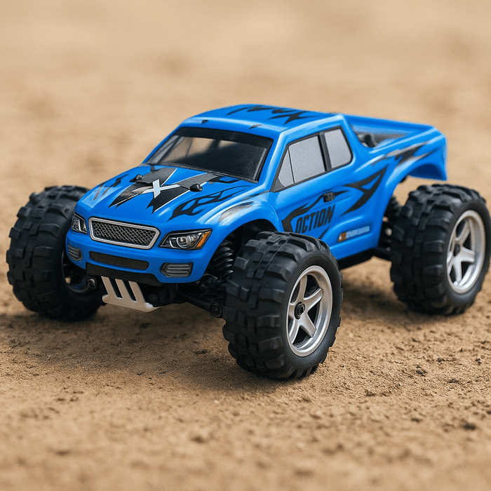 Dash Dynamo: 1:18 Scale 4WD High - Speed RC Monster Buggy Truck With Dual Batteries - Monsta Online