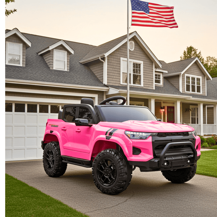 24V Two Seater Kids 4x4 Ride On Pickup Truck With Safety Belts Remote Control - Monsta Online