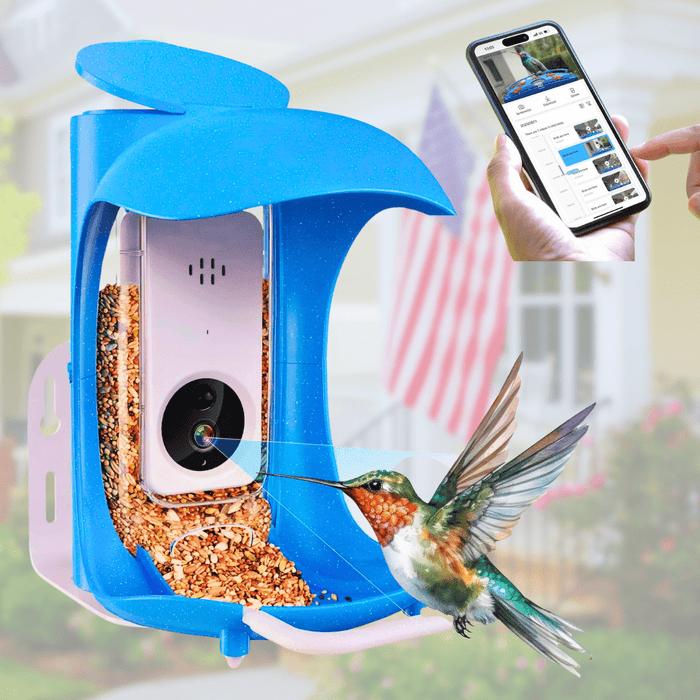 Smart AI Bird Feeder with 1080p Camera and Auto Video Capture - Identify 11000+ Birds - Monsta Online