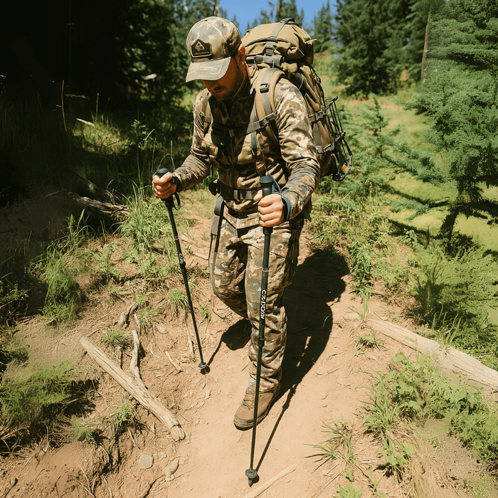 Ultralight Carbon Fiber Trekking Poles – Collapsible Hiking Poles with Ergonomic Grip - Monsta Online