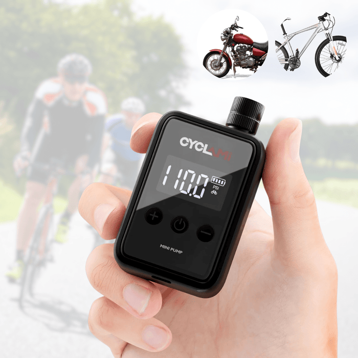 150PSI Mini Electric Bike Pump With Digital Display for Accurate Tire Pressure - Monsta Online