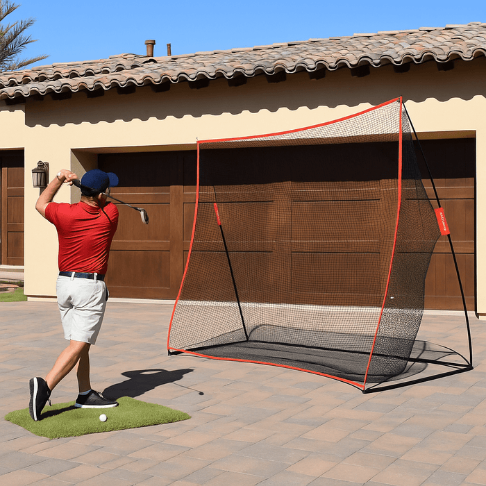 Premium 10x7ft Golf Hitting Practice Net with Carry Bag for Home and Outdoor Practice - Monsta Online