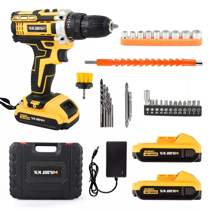 Professional Handheld Cordless Electric Power Drill Set With Long - Lasting Battery - Monsta Online