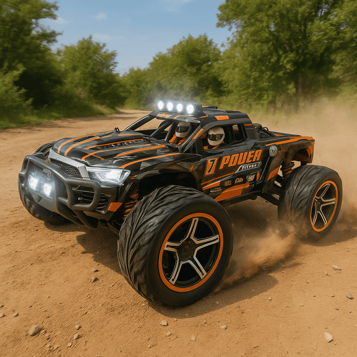 Power Pursuer: 1:12 4WD Remote Control Truck With Dual Rechargeable Batteries - Monsta Online
