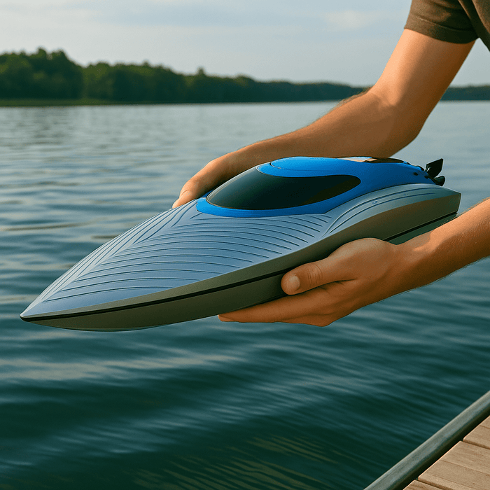 JetBlade: High - Speed 30MPH Remote Control SpeedBoat With Dual Batteries for Kids Adults - Monsta Online