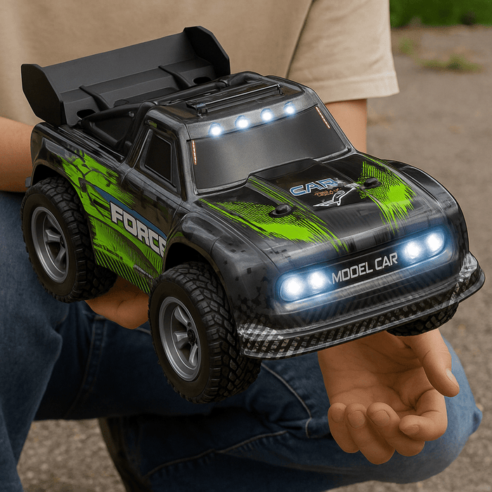 Force Fury: 1:28 Scale 4WD Mini Monster Remote Control Drift Truck With Dual Batteries - Monsta Online