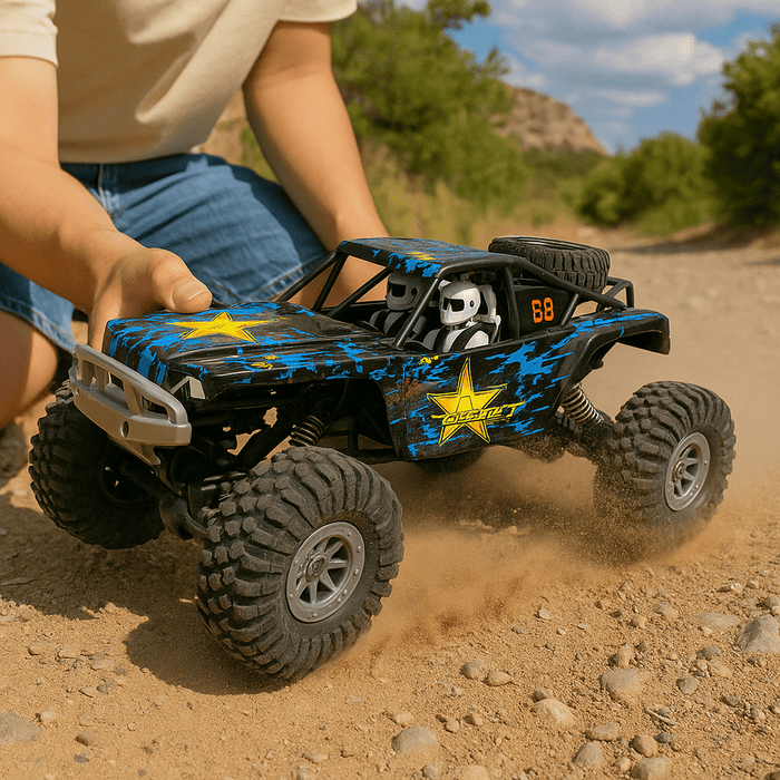 High Conqueror: 1:10 Off - Road Remote Control Truck With Dual Rechargeable Batteries - Monsta Online