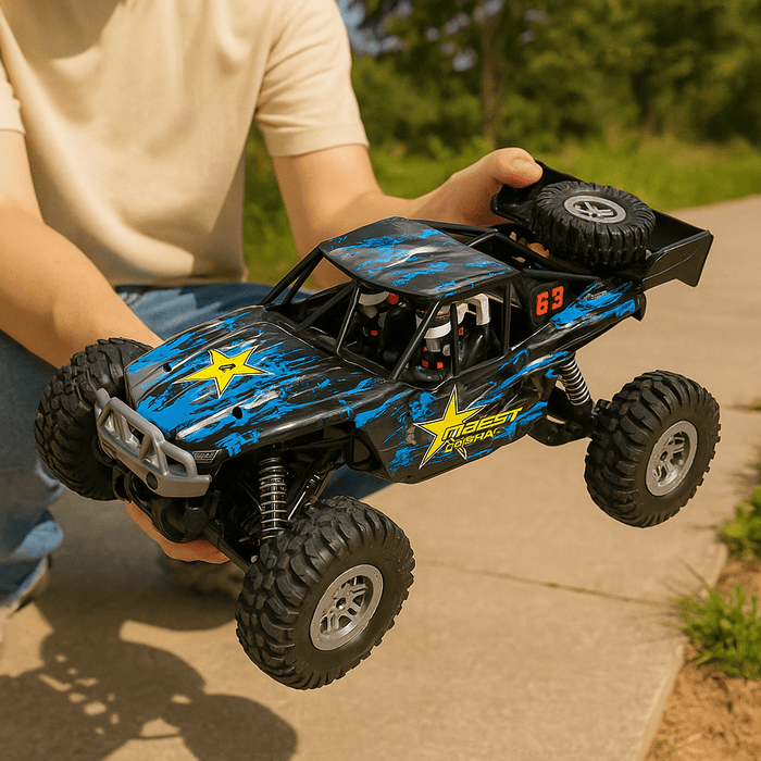High Conqueror: 1:10 Off - Road Remote Control Truck With Dual Rechargeable Batteries - Monsta Online