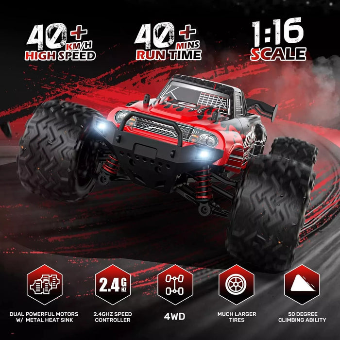 Thunder 1/16 High - Speed RC Racing Monster Truck - Waterproof Off - Road Buggy - Monsta Online