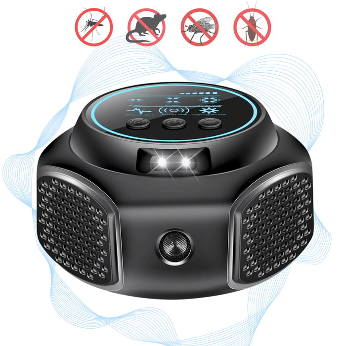 Electronic Pest Repeller 360° Ultrasonic Defense Against Rats, Mice & Unwanted Pests - Monsta Online