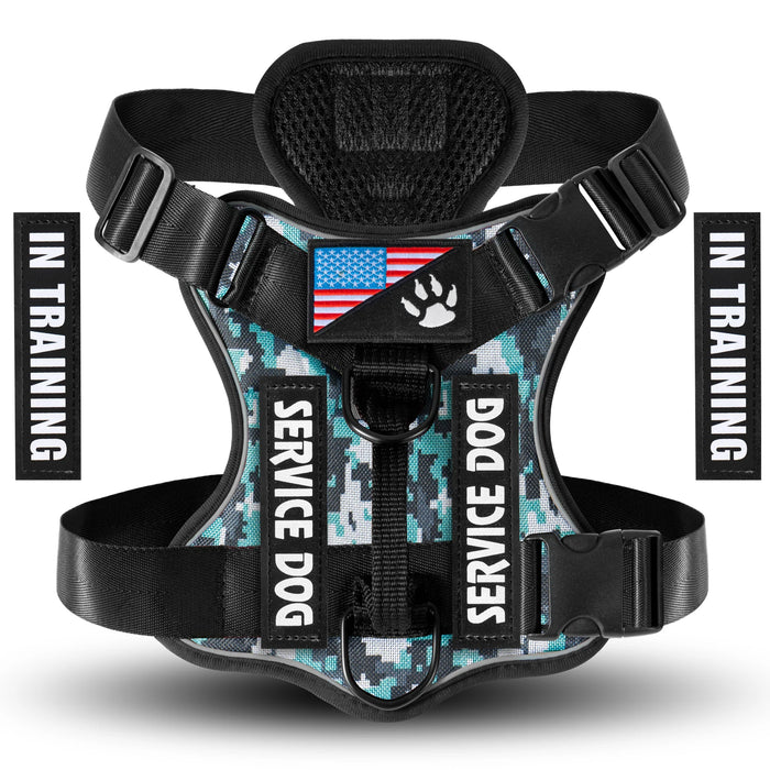Ultimate No - Pull Dog Harness With Reflective Vest and Breathable Mesh Lining - Monsta Online