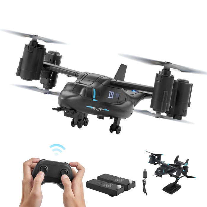 Osprey Military RC Helicopter with 4 Channel Remote for Kids with Dual Batteries - Monsta Online