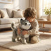 Interactive Walking Husky Puppy Toy – Realistic Barking, Tail Wagging & Lifelike Movement - Monsta Online