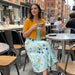 Women's Two - Piece Floral Dress Set – Crop Top & Round Neck Dress for Every Occasion - Monsta Online