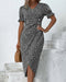 Vesper Wrap Midi Dress – Women's Faux - Wrap Flutter Sleeve Midi Dress - Monsta Online