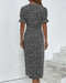 Vesper Wrap Midi Dress – Women's Faux - Wrap Flutter Sleeve Midi Dress - Monsta Online