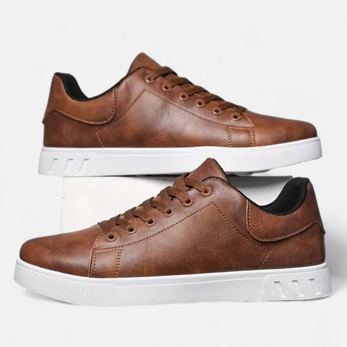 Men's Flat Lace - Up Sneakers – Cushioned Sole Smart Casual Shoes for Everyday Wear - Monsta Online