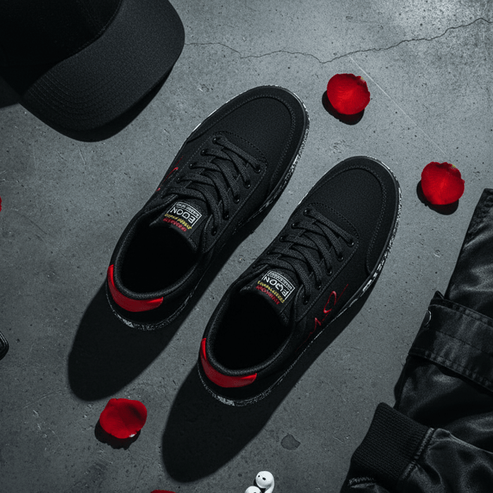Women's Lace - Up Canvas Sneakers – Breathable Graffiti Design for Trendy Casual Style - Monsta Online
