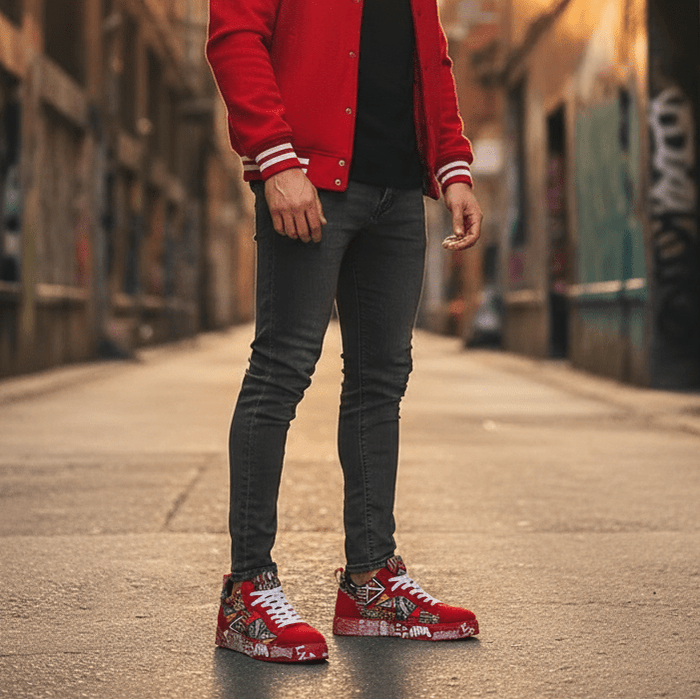 Men's Casual Platform Sneakers – Non - Slip Rubber Outsole, Comfortable Everyday Shoes - Monsta Online