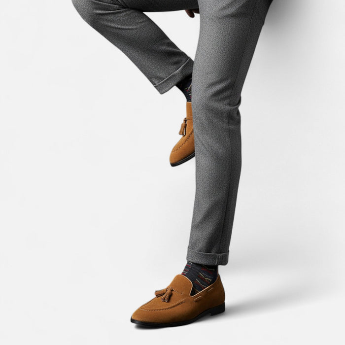 Men's Classic Tassel Loafers – Elegant Slip - On Dress Shoes for Smart Casual & Formal Wear - Monsta Online