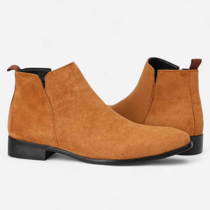Men's Square - Toe Chelsea Boots – Sleek Pull - On Ankle Boots for Every Occasion - Monsta Online