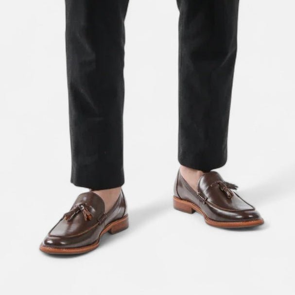 Men's Luxury Leather Loafers – Cushioned Slip - On Dress Shoes for Smart Casual & Formal Wear - Monsta Online