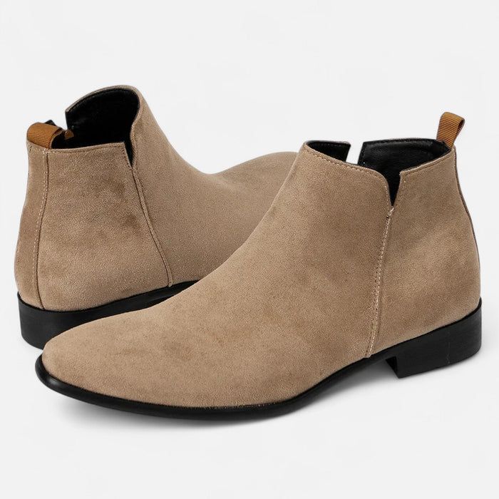 Men's Square - Toe Chelsea Boots – Sleek Pull - On Ankle Boots for Every Occasion - Monsta Online