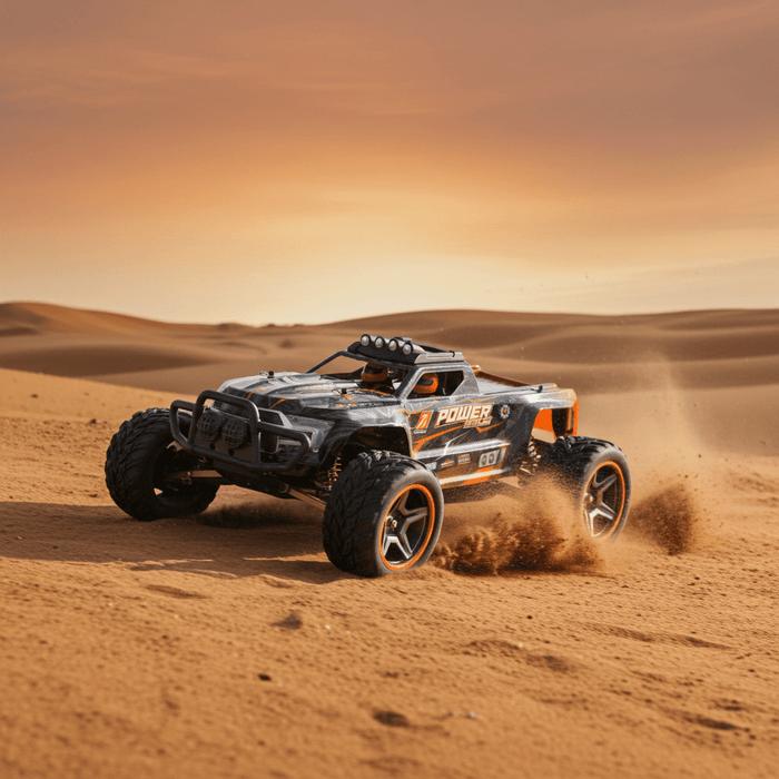 Power Pursuer: 1:12 4WD Remote Control Monster Truck With Dual Rechargeable Batteries - Monsta Online