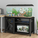 Premium 75 Gallon Metal Fish Tank Stand with Built - In Power Outlet - Monsta Online