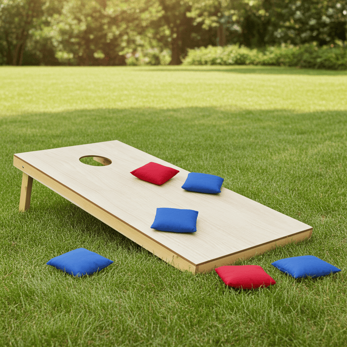 Solid - Wood 4x2FT Regulation Size Cornhole Set with 8 Toss Bean Bags - Monsta Online