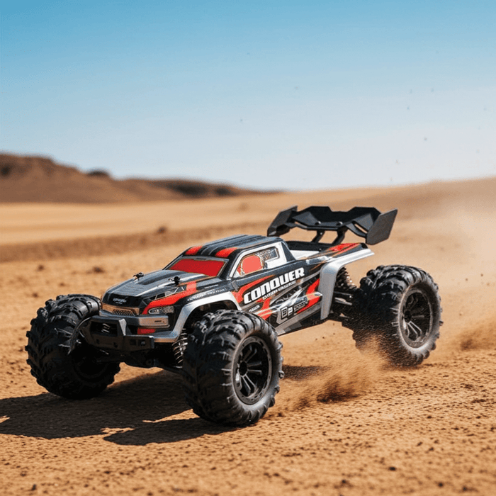 Conquer: 31 MPH Radio Controlled RC Racing Car - Monster Truck With Dual Batteries - Monsta Online
