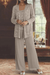 Miriam Sequin Lace Trouser Suit – Women's 3 - Piece Wide Leg Wedding Guest Suit - Monsta Online