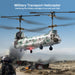 S52H Chinook RC Military Helicopter for Kids – One - Key Takeoff, Altitude Hold & Crash Resistant – Army Transport Toy for Beginners - Monsta Online