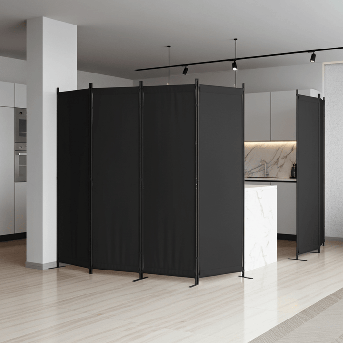 Foldable 4 Panel Privacy Screen Room Divider 88" with Freestanding Stability for Any Space - Monsta Online