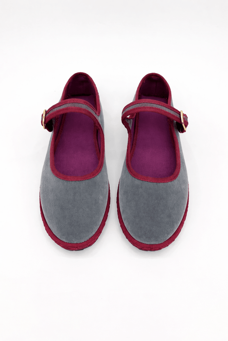Emma Mary Jane Ballet Flats – Women's Round Toe Buckle Strap Suede Flat Shoes - Monsta Online