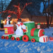 11FT Prelit Inflatable Christmas Train with Santa, Snowman & Penguin with LED Lights - Outdoor Decoration - Monsta Online