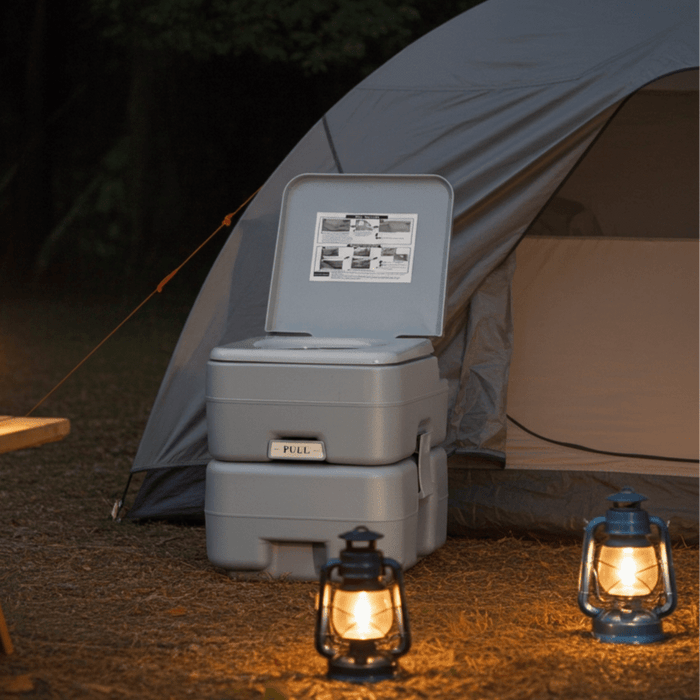Large 6.6gal Portable Potty Toilet for Camping and Home Emergency - Monsta Online