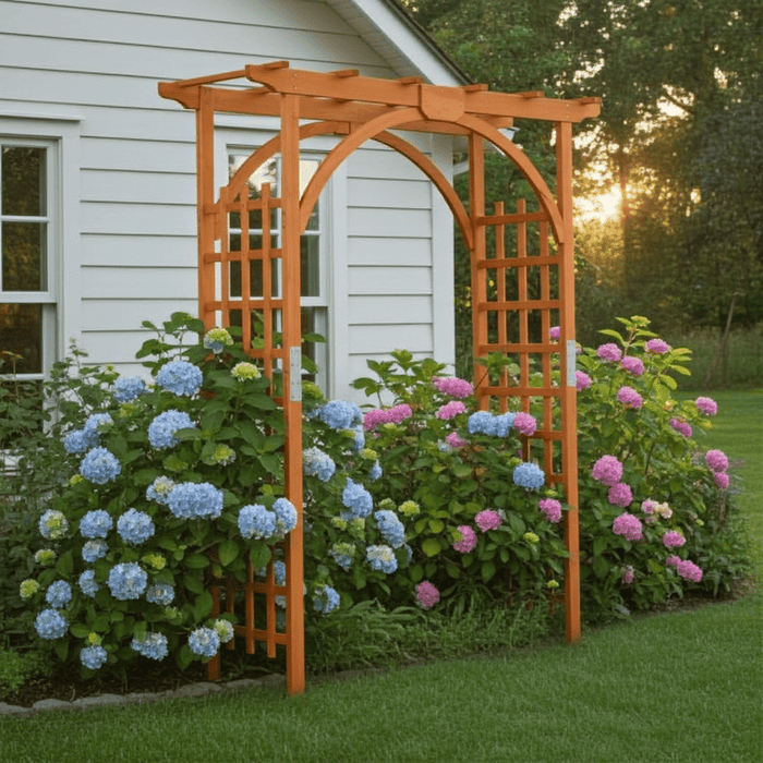 Elegant 7FT Wooden Garden Trellis for Climbing Plants - Monsta Online