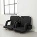 Deluxe Folding Stadium Bleacher Seat Pad Chair with Reclining Back Support - Monsta Online