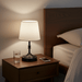 Cordless Rechargeable Table Lamp with Fabric Shade - 3 Dimmable Brightness Levels - Monsta Online