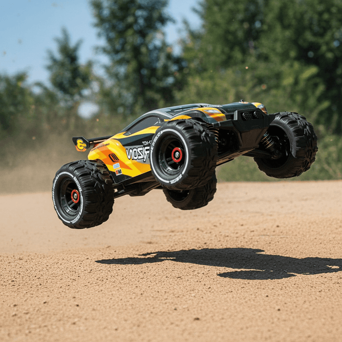 Red Horizon: 1:16 High - Speed 47MPH+ RC Monster Truck with Dual Rechargeable Batteries - Monsta Online